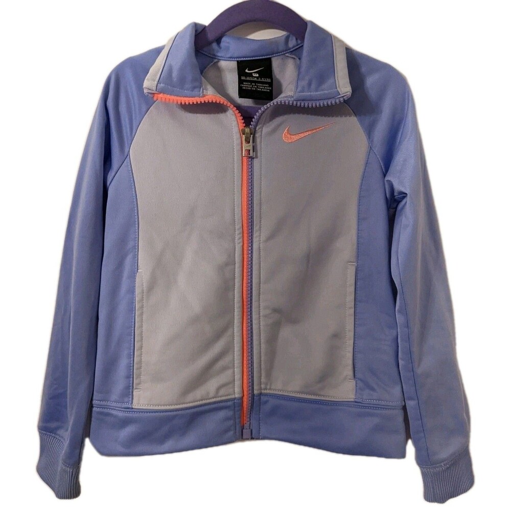 Nike Girls 4T Track Jacket Purple Coat Athletic Sport